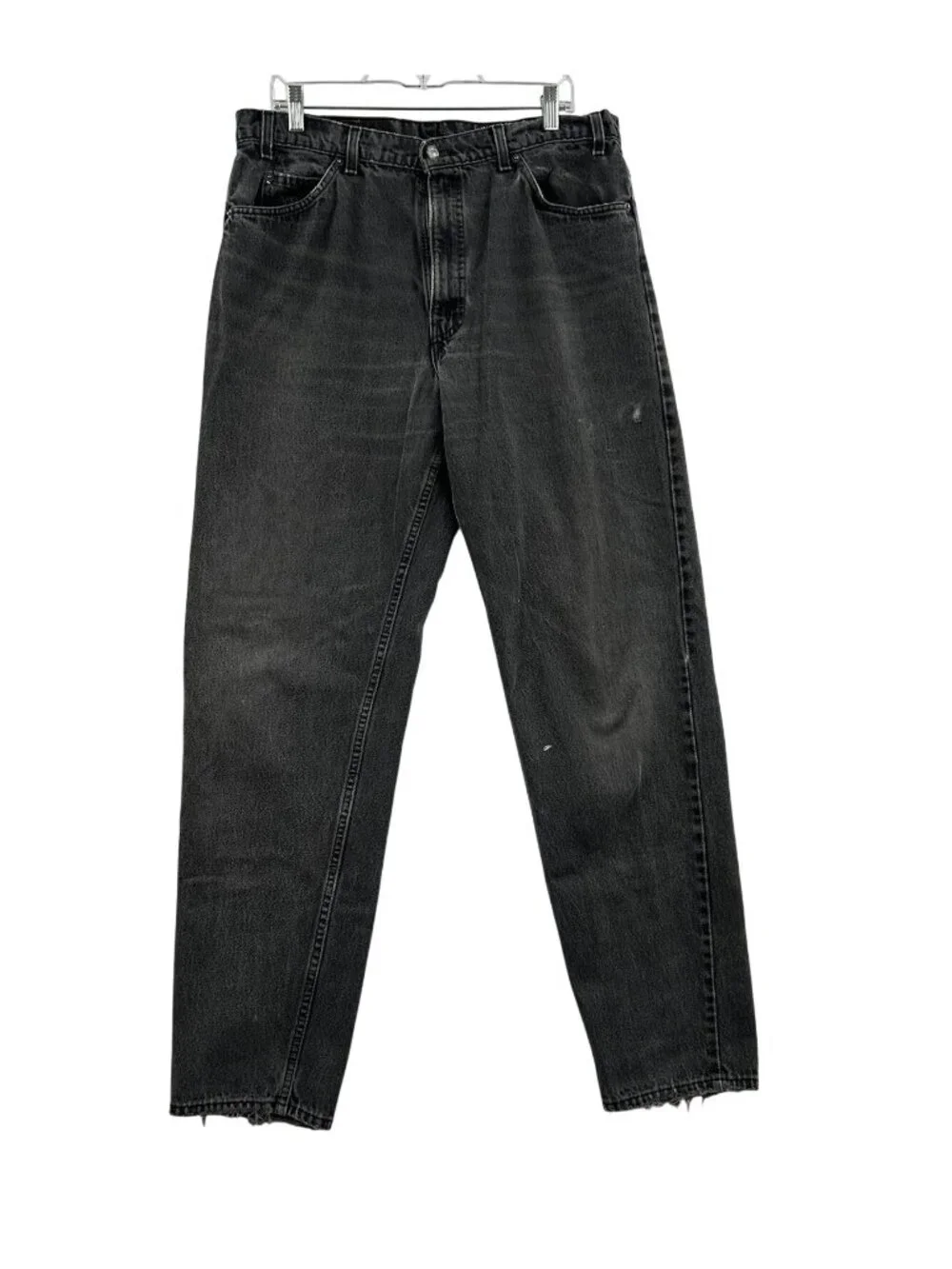 VTG 90s Levis 550 Orange Tab Mens 38x34 Relaxed Fit Tapered Leg Black Jeans USA